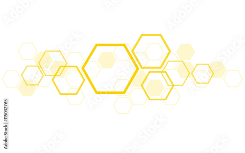 the shape of hexagon concept design abstract technology background vector EPS10