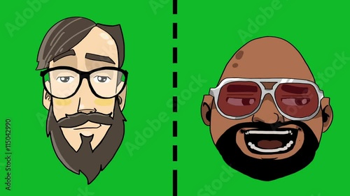 Animated characters - talk, walk and turn head