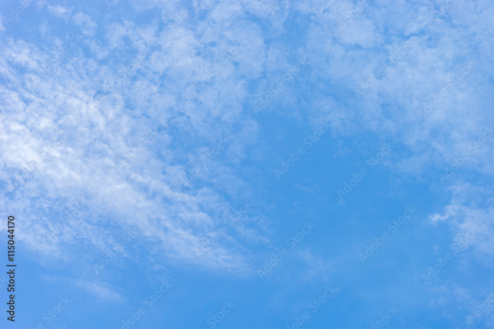 blue sky with tiny cloud
