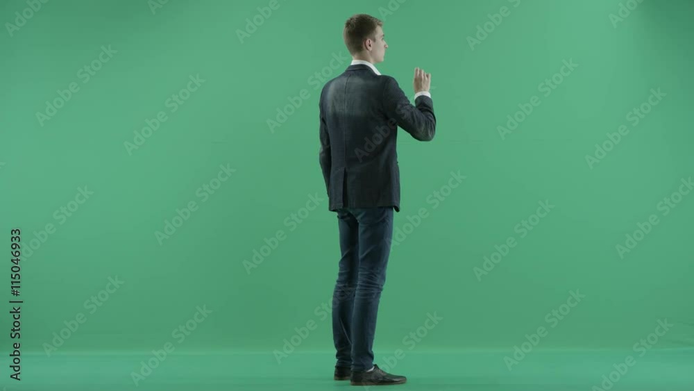 businessman and touchscreen technology businessman and touchscreen technology