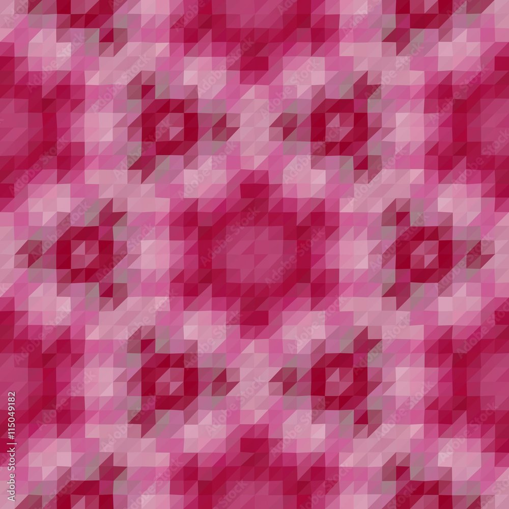 Kaleidoscopic low poly triangle style vector mosaic background