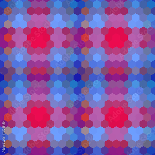 Wallpaper Mural Kaleidoscopic low poly hexagon style vector mosaic background Torontodigital.ca