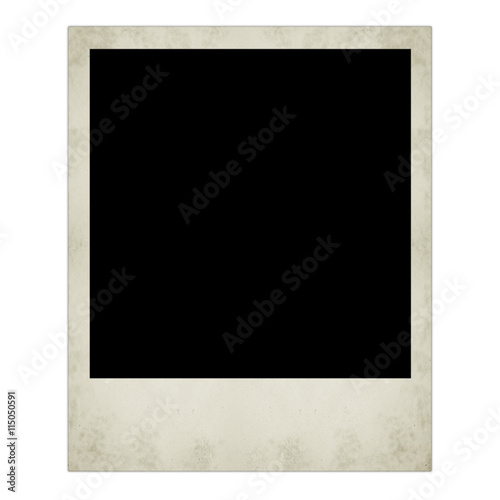 polaroid  photo isolated