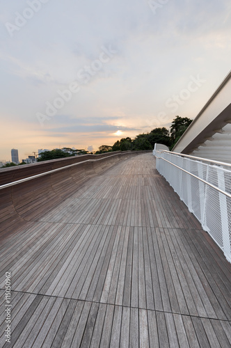 Henderson wave modern architecture of Singapore at sunset photo