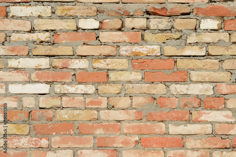 Obraz premium Brick texture with scratches and cracks