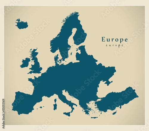 Modern Map - Europe complete