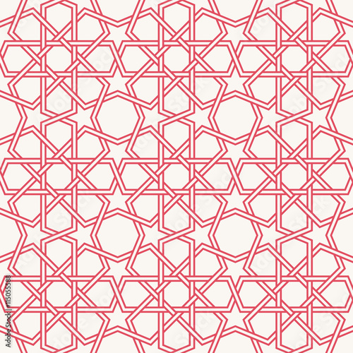 Traditional Islam Geometric pattern, seamless arabesque