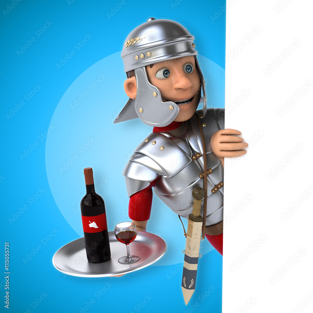 Naklejka premium Roman soldier