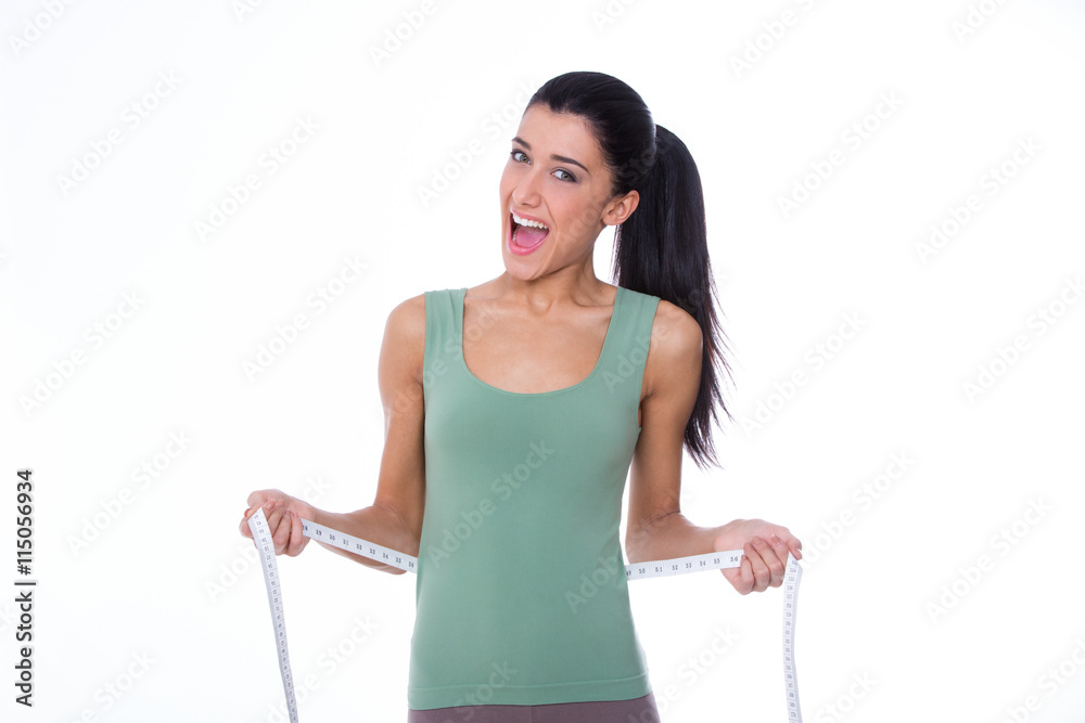 portrait of a happy fit girl