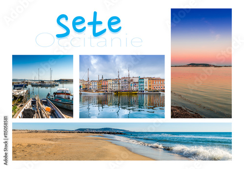 Carte postale de Sète, Languedoc en Occitanie, France