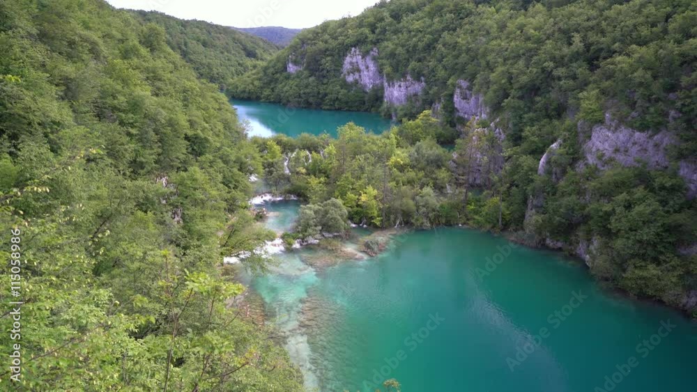 magnificent waterfalls in Plitvice National Park magnificent waterfalls in Plitvice National Park