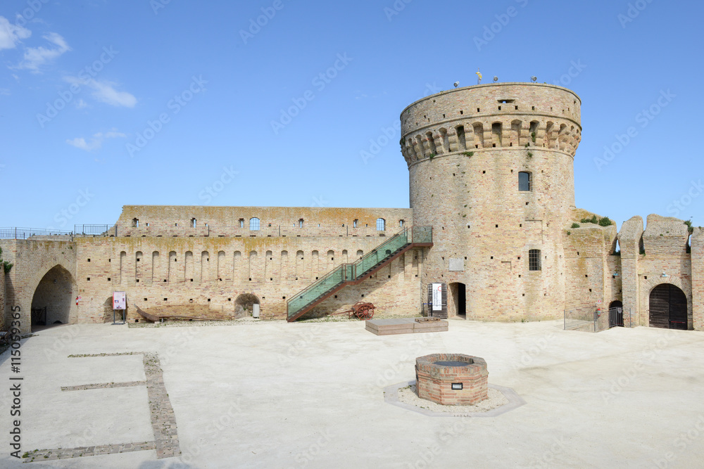 Castle known as Mastio cilindrico della Rocca at Acquaviva Picen