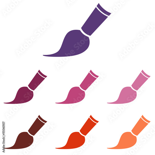 paintbrush icon Vector Illustration