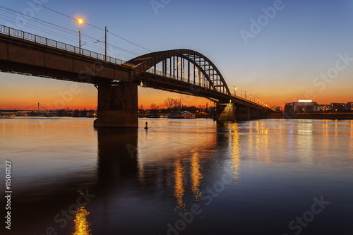 Panorama view on bridge over the river © vladimirnenezic