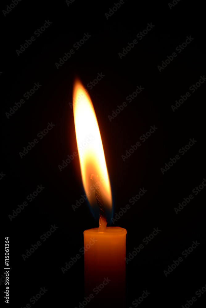 Candle light bright on the dark Candle light bright on the dark