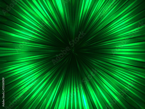 Abstract blue green funnel hole space explosion