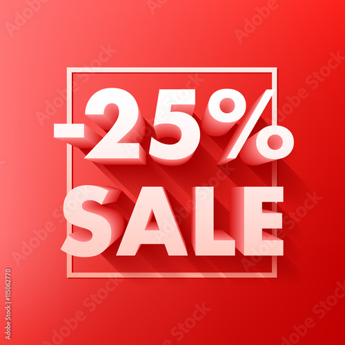 Sale offer poster banner vector illustration.
