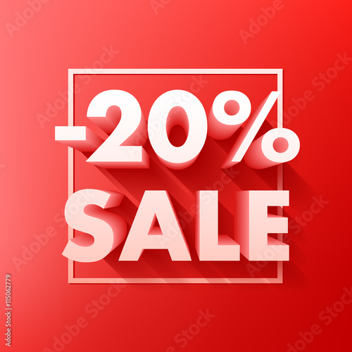 Sale offer poster banner vector illustration.
