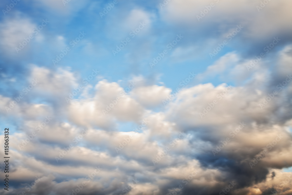 Obraz premium The blue sky with clouds