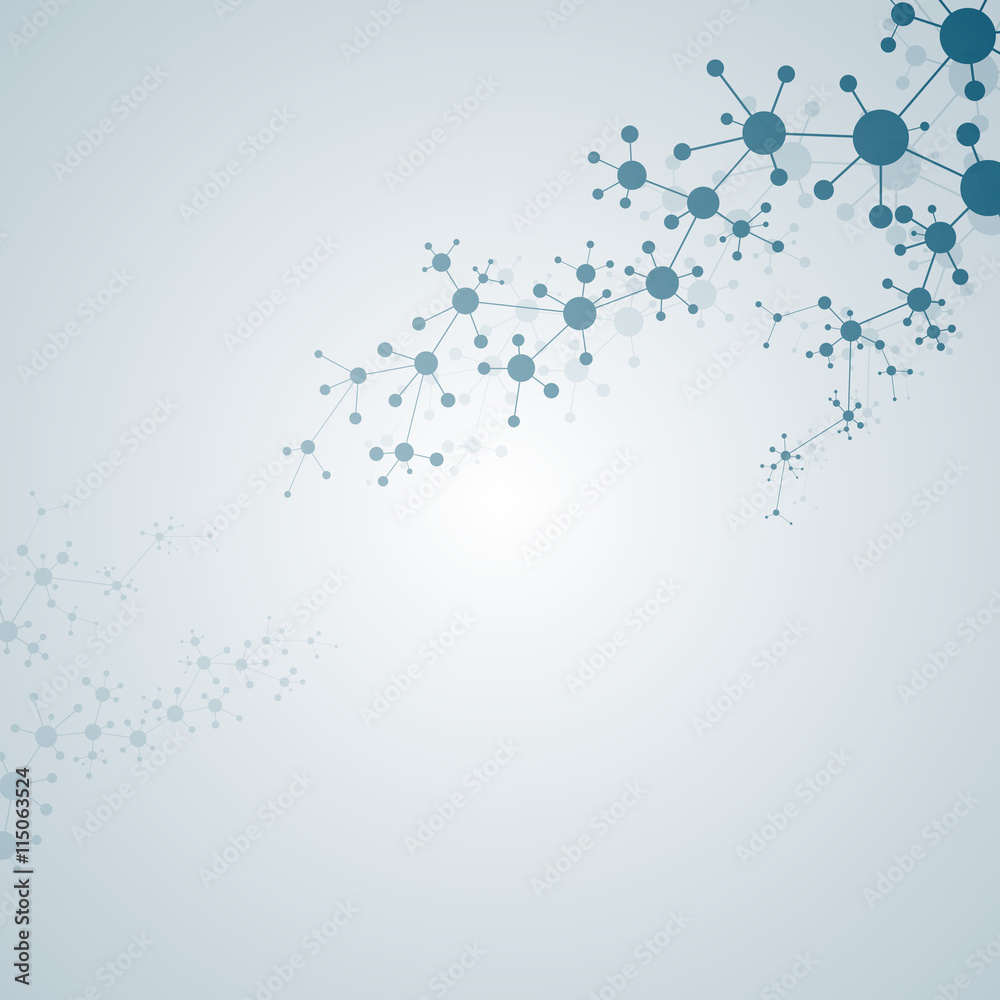 Structure molecule of DNA and neurons. Abstract background. Medicine, science, technology. Vector illustration for your design Structure molecule of DNA and neurons. Abstract background. Medicine, science, technology. Vector illustration for your design