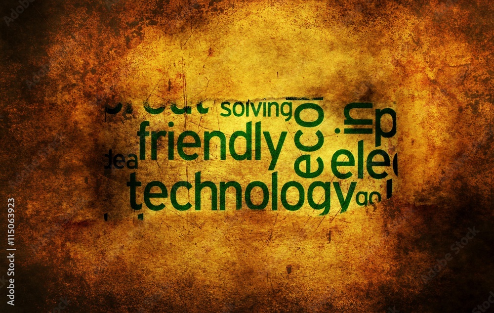 Obraz premium Friendly technology grunge concept
