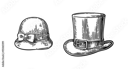 Ladies and gentlemen hat.