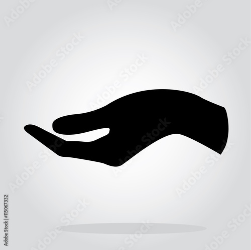 hand holding symbol vector