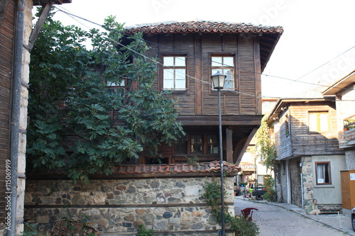 Little street in old town in Bulgaria