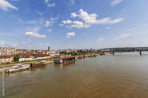 Panorama view on Belgrade old part of town