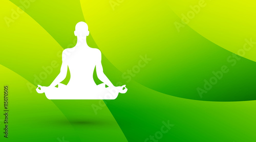 meditazione, yoga, fiore di loto, sfondo