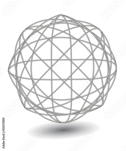 Abstract wire ball