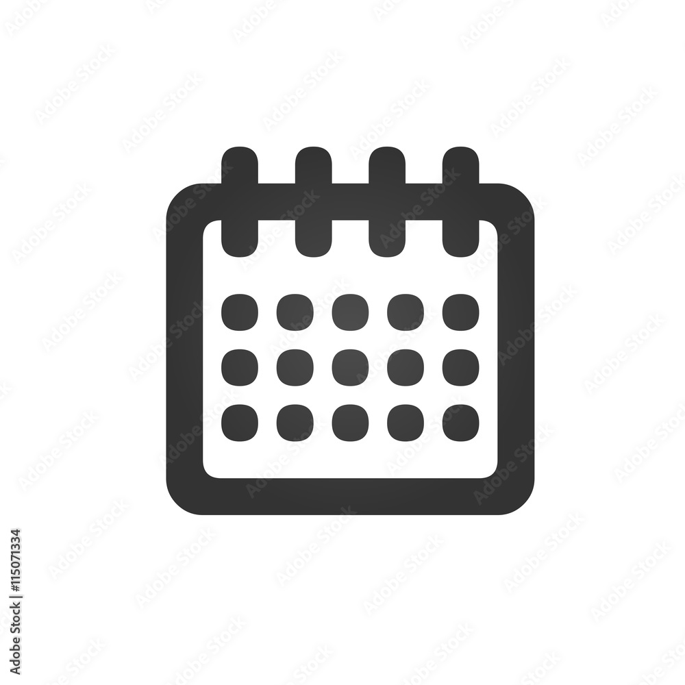 Calendaricon. Simple flat logo of calendar on white background. Vector illustration. Calendaricon. Simple flat logo of calendar on white background. Vector illustration.