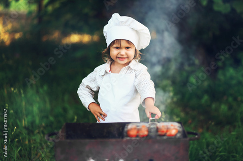 The child cook.
