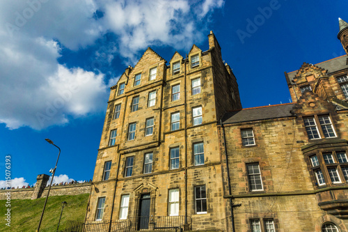 Castle wynd north historical architecture view of the city centr photo
