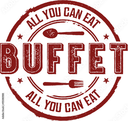 All You Can Eat Buffet Vintage Sign