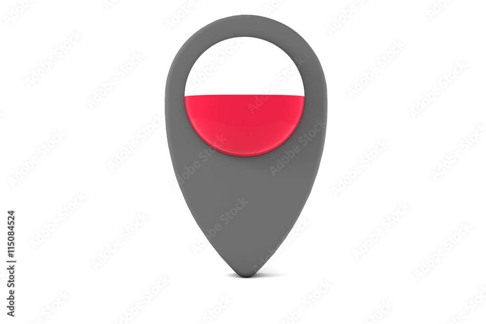 Naklejka premium Poland Pin Icon