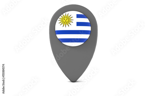 Free Download Uruguay Pin Icon - GFXLoad