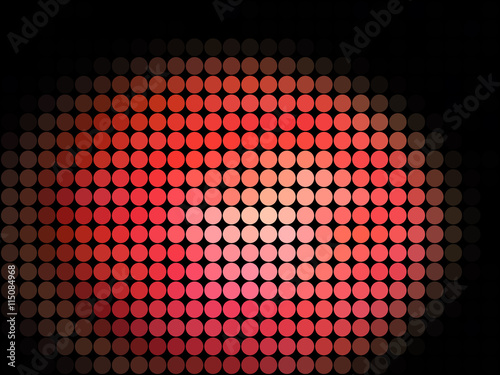Sphere low poly circle style vector mosaic background