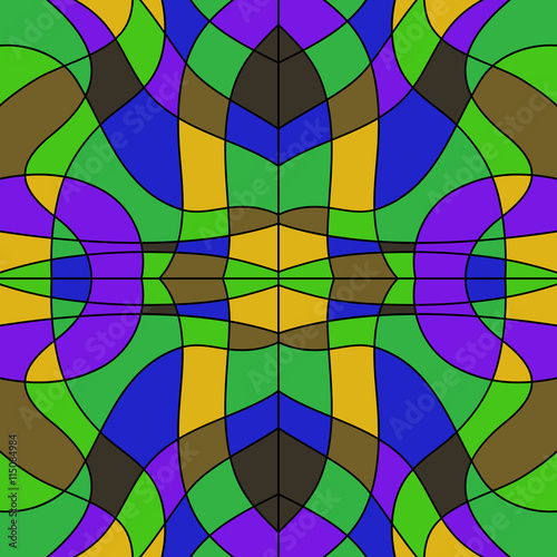 abstract colored stained glass - background mosaic
