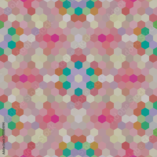 Wallpaper Mural Kaleidoscopic low poly hexagon style vector mosaic background Torontodigital.ca