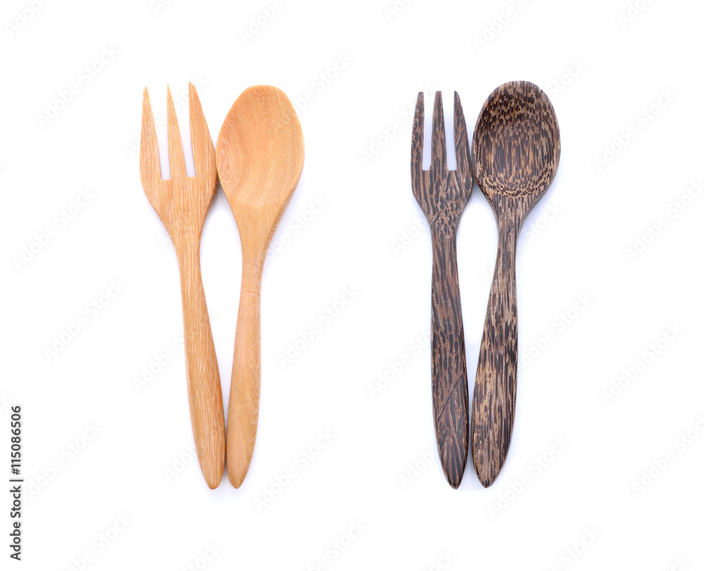 Wooden spoon and fork Wooden spoon and fork