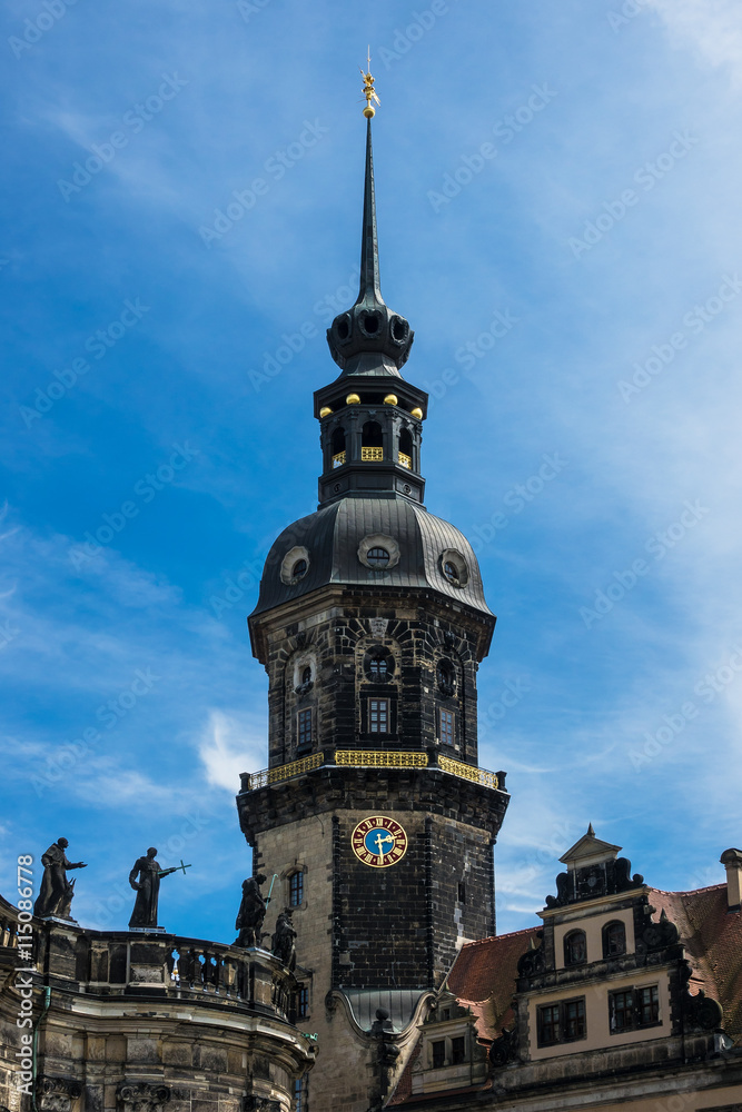 Das Residenzschloss in Dresden Das Residenzschloss in Dresden