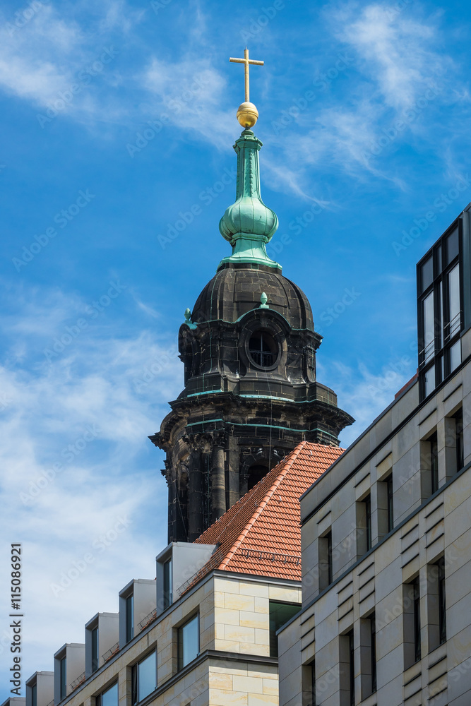 Die Kreuzkirche in Dresden