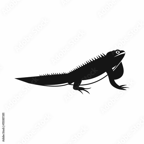 Iguana icon in simple style isolated vector illustration. Reptiles symbol © ylivdesign