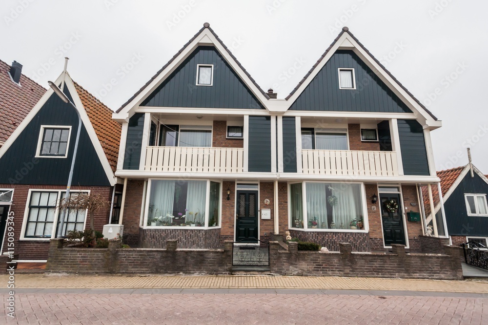 Holiday in Holland - Cold raining wet winter in Volendam Holiday in Holland - Cold raining wet winter in Volendam