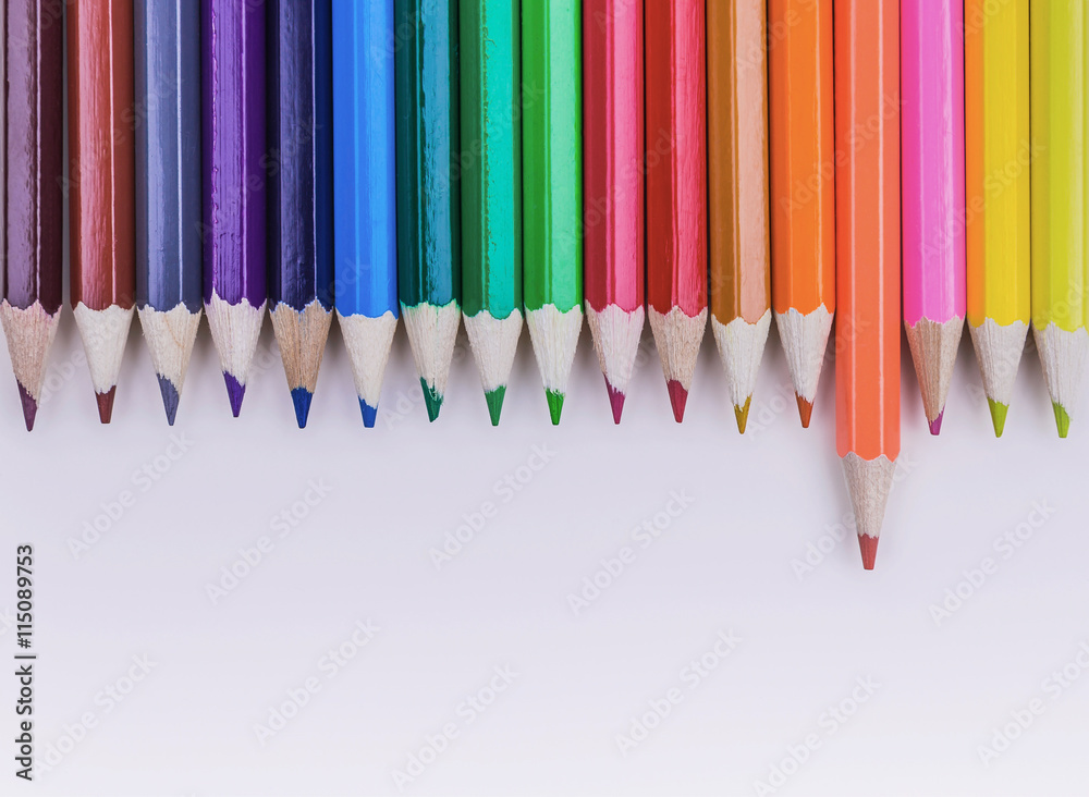 Abstract background from color pencils Abstract background from color pencils
