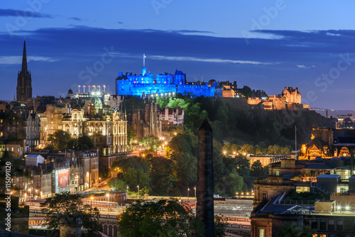 View of Edinburgh Scotland UK