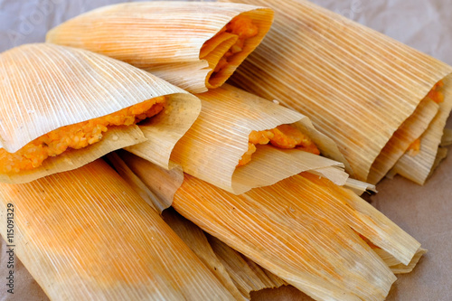 homemade tamales from Mexico