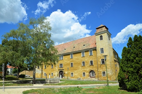 Canvas Print Jardin du château et université de Mosonmagyaróvár, Hongrie