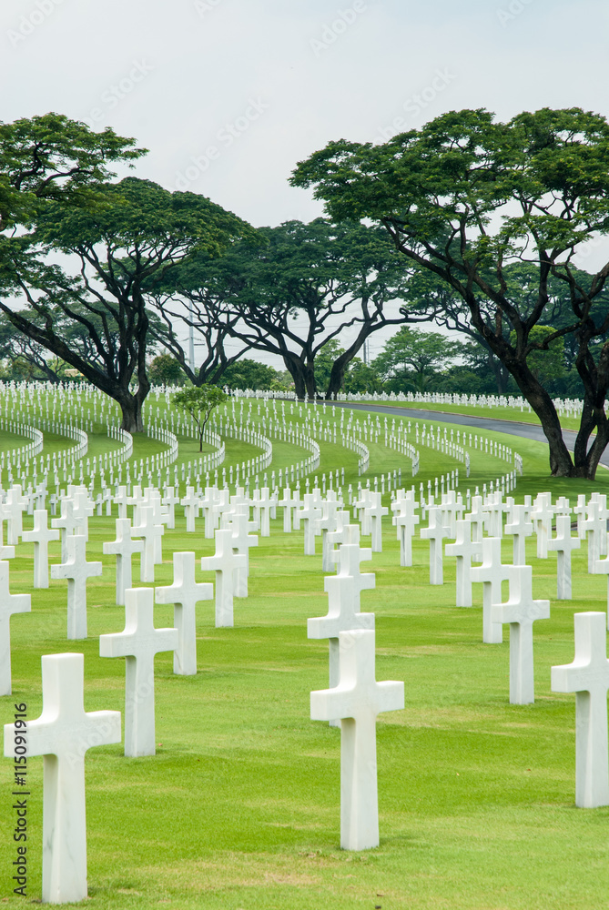 American cemetery in Manila, Philippines